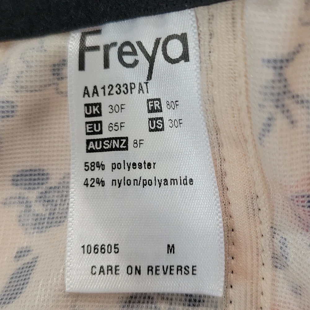 Freya long line bra romantic floral size 30F - Picture 3 of 3